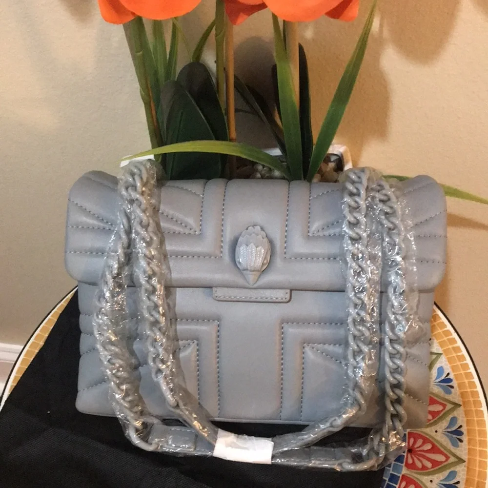 kurt Geiger London Kensington Leather Chain Strap Bag - Picture 7 of 17